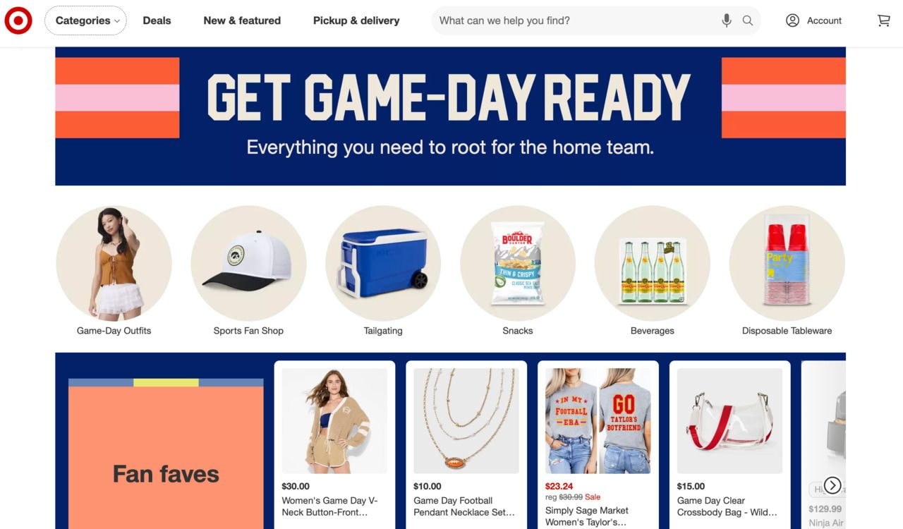 A screenshot of a Target Plus landing page.